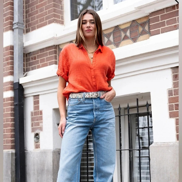 Xirena Tangerine Cruz blouse, size M - Picture 1 of 10